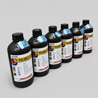 Encre UV DTF en gros 1000 ml CMYK Blanc Vernis pour Imprimante d'Étiquettes Epson I3200 XP600 Fournisseur OEM Surfaces Dures FDS