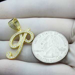 Colgante de Plata de Ley 925 de Lujo Premium con Letra K, Moissanita y Diamantes, Regalo de Cumpleaños - Product Image 4