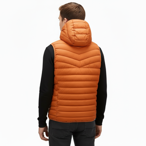 High Quality OEM Custom Lightweight <b>Warm</b> Winter Zipper Sleeveless Puffer <b>Jacket</b> Custom Size Mens Sleeveless Puffer <b>Jacket</b> OEM - Product Image 2