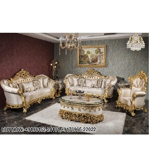 Muebles de sala de estar de madera de teca de Birmania de calidad superior, juego de sofá de 8 plazas para sala de estar, juego de sofá tallado a mano de madera de teca - Product Image 2