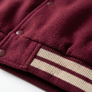 Blouson universitaire personnalisé en laine pour la fin d'études, col montant, avec écusson brodé, taille 5XL, vente en gros, fabricant - Product Image 5