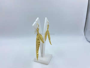 Pendientes colgantes finos chapados en oro clásicos con perlas para bodas, fiestas o regalos para mujer, el mejor precio garantizado - Product Image 2