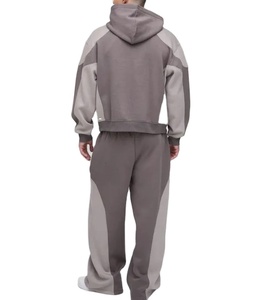 2025 nuevos chándales personalizados para correr, chándal para hombres, chándal de algodón/poliéster, jersey con capucha, ajuste holgado, Color doble, informal - Product Image 2