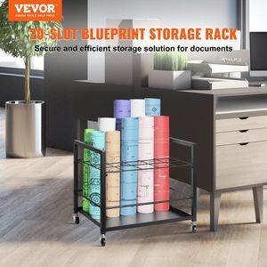 Supporto per archiviazione Mobile con 20 Slot per archiviazione per armadietti durevoli per architetti - Product Image 2
