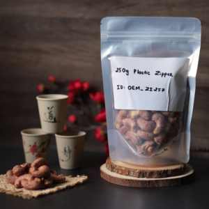 250g Organic Roasted Premium Vietnam Salted Cashew Kernels in Zipper-Wholesale Factory Direct Supplier Cashew Nuts - Product Image 1