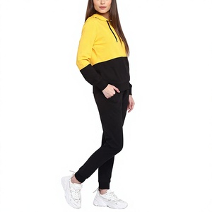 Survêtement élégant pour femme de haute qualité, 100% coton molletonné et léger, automne et hiver, impression de logo personnalisée et décontracté. - Product Image 6