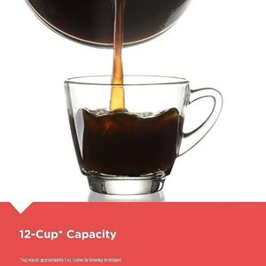 Cafetera de Goteo de 12 Tazas - Intensidad de Cocción Ajustable y Acceso a la Mezcla en Progreso - Cafetera Negra para Uso Doméstico - Product Image 3