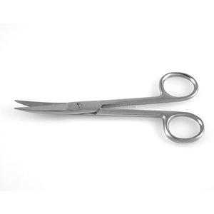 Ciseaux chirurgicaux manuels incurvés en acier inoxydable de 5,5 pouces, pointe acérée, instruments chirurgicaux, hôpitaux, OEM, ODM, vente en gros, les mieux notés - Product Image 2