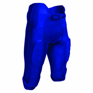Pantalon de football américain rembourré noir pour homme, avec fermeture à ceinture, respirant, pour entraînement et match, vêtement de sport pour adulte - Product Image 6
