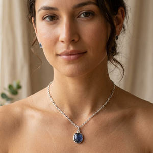 Colgante de Turmalina Multicolor en Forma Ovalada de 13-15 mm con Engaste Abierto, Chapado en Plata de Ley y Rodio, Certificado IGI, Bonito Regalo - Product Image 5