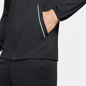 Chándal negro con cremallera completa y bolsillos laterales para hombre, chándal informal para entrenamiento de fútbol, chándal para equipo de club - Product Image 4