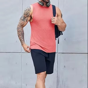 Chaleco Deportivo para Hombre, Holgado, Talla Grande, con Estampado, Color Sólido, de Secado Rápido, Transpirable, Camiseta sin Mangas para Gimnasio - Product Image 1