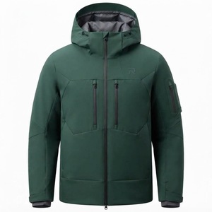 New Style <b>Men's</b> Winter Hooded Puffer <b>Jacket</b> Waterproof Breathable Polyester Wadding Thick Warm Sporty Zipper Closure Color - Product Image 1