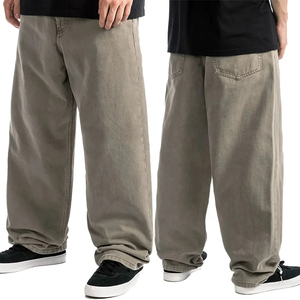 Nouveaux pantalons cargo baggy en denim délavé à l'acide, 100 % coton, légers, pour hommes, nouvelle collection - Product Image 1