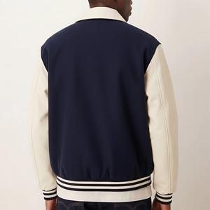 Novedades 2027 Chaqueta Varsity con Capucha para Hombre, 100% Lana, de Invierno, Estilo Urbano, Impermeable, Transpirable, Larga, con Bloques de Color, Gruesa - Product Image 3