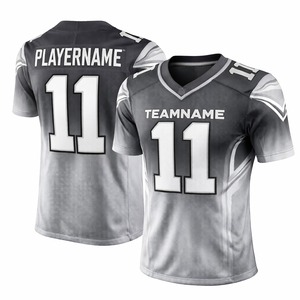 Nouveau modèle 2026 Maillot de football américain personnalisable Impression en gros Respirant 100% Polyester Maille Kits d'équipe d'été Service OEM - Product Image 6
