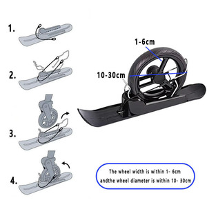 Équipement de ski d'extérieur pour enfants : Vélo d'équilibre, planche à neige, planche à glace, planche à sable, planche à glace pour <span class=keywords><strong>bébé</strong></span>, plaque de base pour poussette, chaise roulante, <span class=keywords><strong>luge</strong></span> - Product Image 4