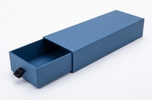 High-End Rigid Drawer Gift <b>Box</b> with Sponge Lining for Pens in Red Black Blue Colors Paperboard Packaging - Product Image 2