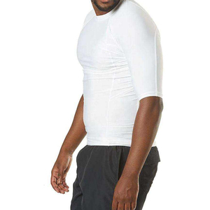 Polyester Spandex Performance Base Layer Shirt for Martial Arts Training Solid White Compression Gear for MMA Custom Rash Guards - Product Image 4