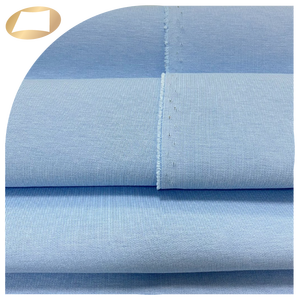 ผ้าเนื้อนุ่มคล้ายผ้าฝ้าย 77% คอตตอน 15% โพลีเอสเตอร์ 8% สแปนเด็กซ์ ผ้าถักสองชั้นสำหรับชุดลำลอง - Product Image 5