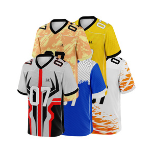 Jersey de Fútbol Americano Personalizado con Costuras Reforzadas, Talla Grande, Manga Corta, Impresión Digital, Nombre del Equipo Personalizado, Secado Rápido y Absorción de Humedad - Product Image 6