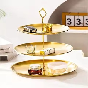 Premium <b>Craft</b> Metal 3 Tier Cake Stand Dessert Display Rack Cupcake Tray Wedding Table Decor - Product Image 1
