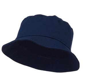 Plain Blank Navy Blue Cotton Twill Round Top Narrow Brim Adults <b>Bucket</b> <b>Hat</b> <b>for</b> <b>Big</b> <b>Head</b> Pescador - Product Image 6