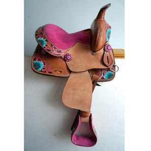 Selle en cuir occidental de qualité supérieure |   Ensemble de selle d'équitation de haute qualité entièrement sculpté à la main |   Équipement équestre durable au meilleur prix - Product Image 3