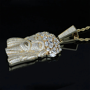 Personalizable 10K oro amarillo Hip Hop nombre colgante de moda joyería de diamantes con diamantes naturales totalmente helado - Product Image 4