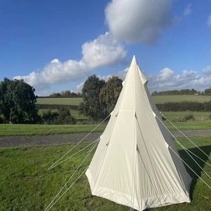 Tenda a Campana da 3m (9.85ft) per 4 Stagioni, Tenda Glamping in Tela Resistente con Palo in Alluminio per Campeggio Familiare ed Escursionismo, Disponibile in Camo - Product Image 6