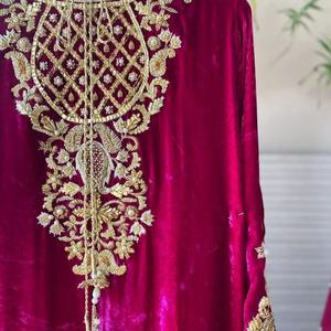 Costume en velours indien, dernière édition de mariage, tenue d'occasion spéciale, produit populaire, robe 2022 - Product Image 4