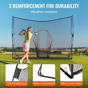 Rete da Golf Portatile per Allenamento Domestico 10.8x7ft, Grande Rete da Pratica Personale per Uso Interno/Esterno in Nylon - Product Image 5