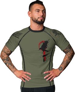 Camiseta de Compresión de Manga Larga Personalizada para Gimnasio y BJJ/MMA, de Secado Rápido, Hecha de Spandex y Nailon - Product Image 4