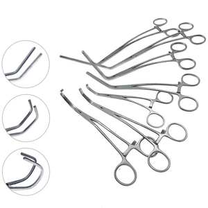 คีมหนีบหลอดเลือดอเนกประสงค์ พรีเมียม DeBakey Atrauma ขนาด 20 ซม. 24 ซม. ทำจากสแตนเลสสตีล ปากคีมแบบงอ สำหรับการผ่าตัดและเครื่องมือแพทย์ ได้รับมาตรฐาน CE ISO - Product Image 1