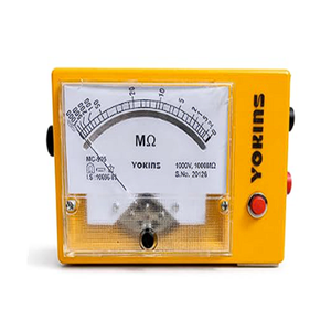 Testeur d'isolation analogique YOKINS 1000V 1000M, fonctionnant sur piles |   Fabriqué en Inde |   Haute précision 5% |   Protection IP55 |   1 an - Product Image 2