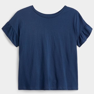 Camiseta corta de verano para mujer, sexy, delgada, lisa, 100% algodón, transpirable, de alta calidad. - Product Image 3