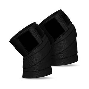 Bandes de genou élastiques personnalisées pour la musculation en salle de sport, hommes et femmes, soutien protecteur en coton doux avec nouveau design de logo - Product Image 1
