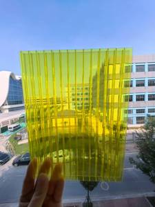 <span class=keywords><strong>Plaque</strong></span> <span class=keywords><strong>alvéolaire</strong></span> en <span class=keywords><strong>polycarbonate</strong></span> transparente, <span class=keywords><strong>ondulée</strong></span>, à double paroi, anti-UV, pour toiture et serre - Product Image 6