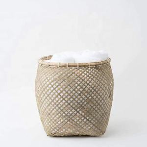 Cestas Redondas Modernas de Bambú, Contenedores de Almacenamiento Tejidos, Caja para Alimentos, Organizador de Cocina, Artículos Decorativos para el Hogar y Jardín - Product Image 2