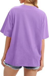 เสื้อยืดโอเวอร์ไซส์ผู้หญิงทรงหลวมพิมพ์ลายกราฟิก เสื้อยืดลำลองแขนสั้นสำหรับฤดูร้อน ปี 2026 - Product Image 6