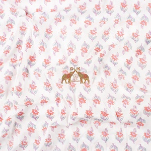 Wholesale <b>Block</b> <b>Printed</b> Floral Design Fabric For Clothing and Summer - Product Image 4