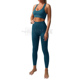 Conjunto de Yoga para Mujer, Superventas, MOQ Bajo, Color Sólido, Último Diseño, Precio al por Mayor - Product Image 5