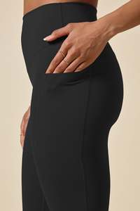 Leggings de yoga sin costuras para mujer, a prueba de sentadillas, anti cameltoe, cintura alta, bolsillos laterales, leggings largos de spandex. - Product Image 4