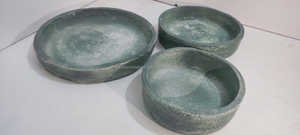 Juego de 3 Tazones de Papel Maché Hechos a Mano con Diseño Art Deco Ecológico Vintage, Verde Wabi Sabi, Regalo Único para Maestros, Suministro al por Mayor para el Hogar - Product Image 6