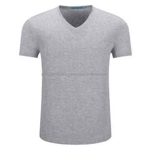 Camisetas de Verano para Hombre al por Mayor, Manga Corta, Corte Ajustado, Casual, Transpirable, Cuello en V, Camisetas de Media Manga - Product Image 1