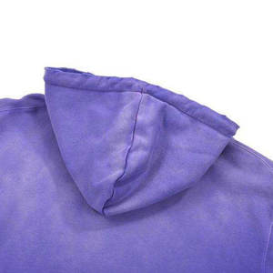 เสื้อฮู้ดดี้ผ้าฝ้ายหนานุ่มแบบดิสเทรส ทรงโอเวอร์ไซส์ ล้างสีแบบแอซิดวอช แต่งดีเทลขาดๆ สำหรับผู้ใหญ่ สวมใส่สบายๆ ในฤดูหนาว สไตล์สตรีทแวร์ - Product Image 3