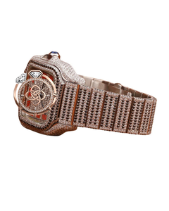 Luxury Moissanite Wristwatch Men Full Stone Setting Stainless Steel <b>Diamond</b> <b>Watch</b> - Product Image 3