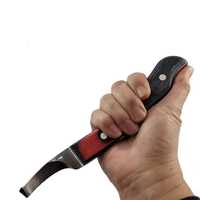 Couteau à sabots en acier Damas de qualité supérieure IRON, outil de fermeur pour le taillage des sabots, lame artisanale, outils vétérinaires, marque privée OEM
