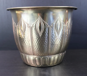 Antique Design Heavy Metal Silver Flower <b>Liner</b> Planters Customized Sizes & Color for Home Hotels Malls and Garden - Product Image 4