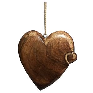 Vente en gros d'artisanat indien Décorations d'arbre de Noël Nouveau design Style vintage Métal Bois Article suspendu Taille personnalisée Impression UV - Product Image 1